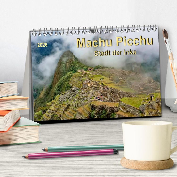 Produktbild: Machu Picchu - Stadt der Inka (Tischkalender 2026 DIN A5 quer), CALVENDO Monatskalender
