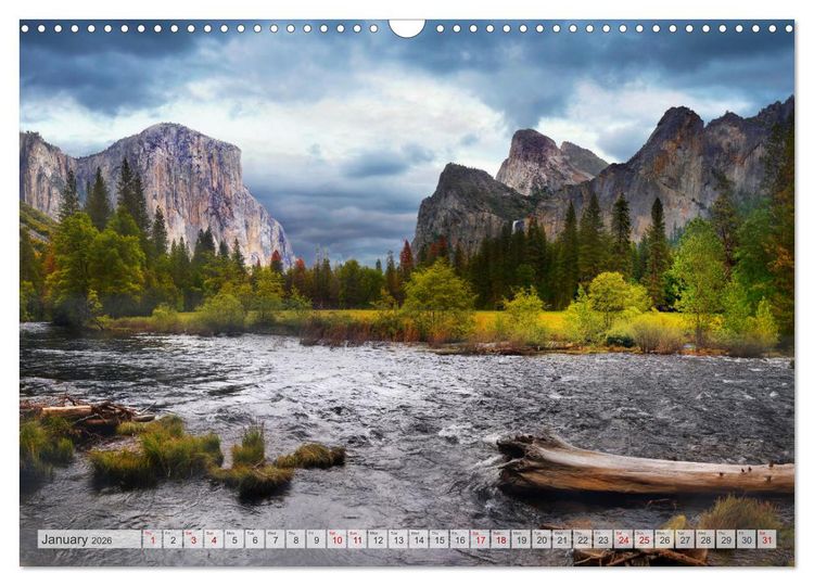 Produktbild: Yosemite National Park Road Trip (Wall Calendar 2026 DIN A3 landscape), CALVENDO 12 Month Wall Calendar