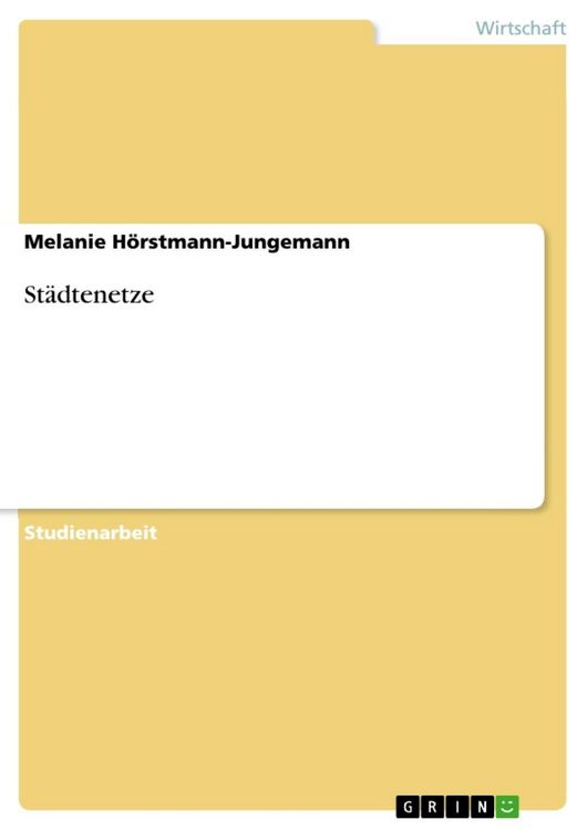 Produktbild: St&auml;dtenetze