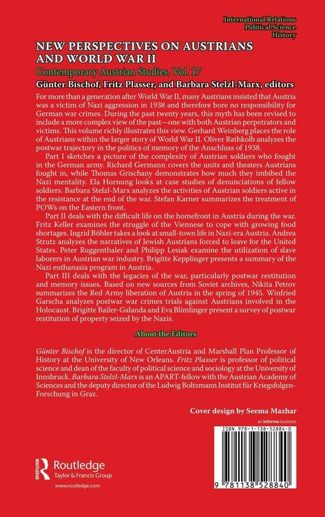 Produktbild: New Perspectives on Austrians and World War II