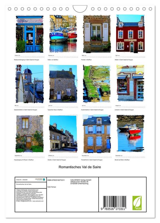 Produktbild: Romantisches Val de Saire (Wandkalender 2026 DIN A4 hoch), CALVENDO Monatskalender