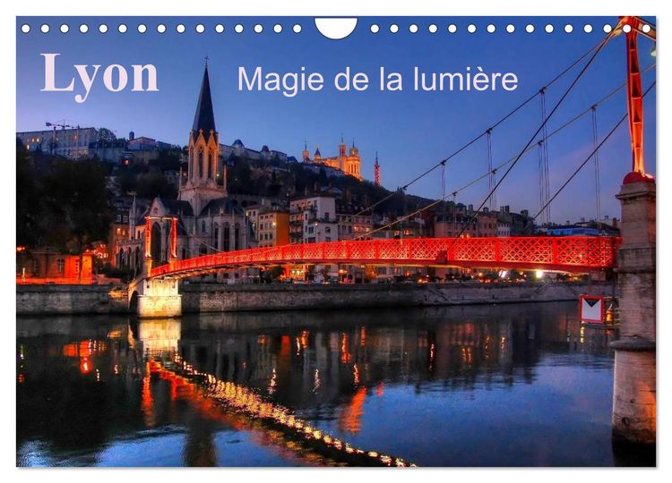 Produktbild: Lyon Magie de la lumi&egrave;re (Calendrier mural 2026 DIN A4 vertical), CALVENDO calendrier mensuel