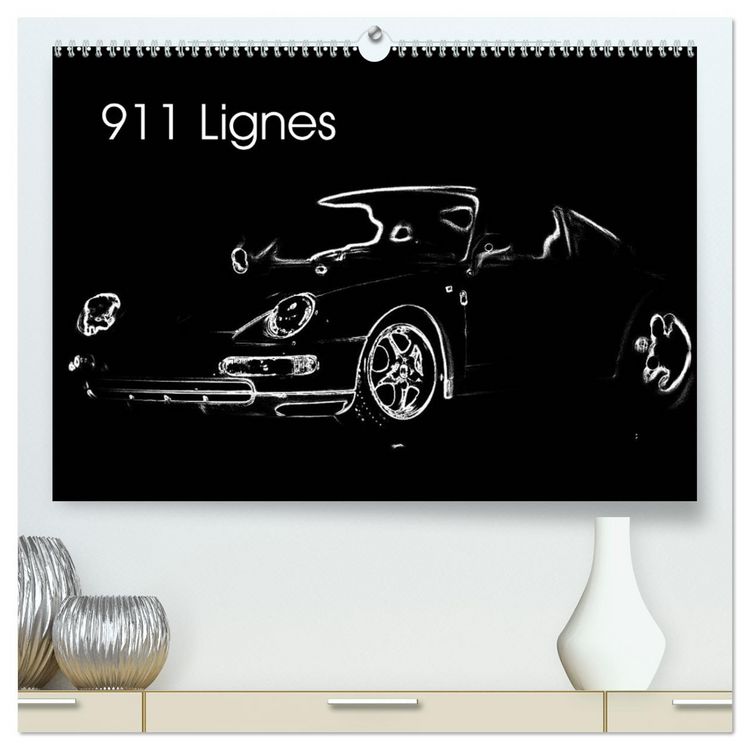 Produktbild: 911 Lignes (Calendrier mural 2026 DIN A2 vertical) calendrier de bureau