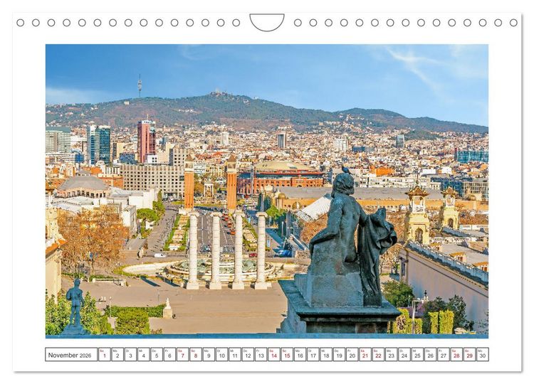 Produktbild: Barcelona - ein Traumreiseziel (Wandkalender 2026 DIN A4 quer), CALVENDO Monatskalender