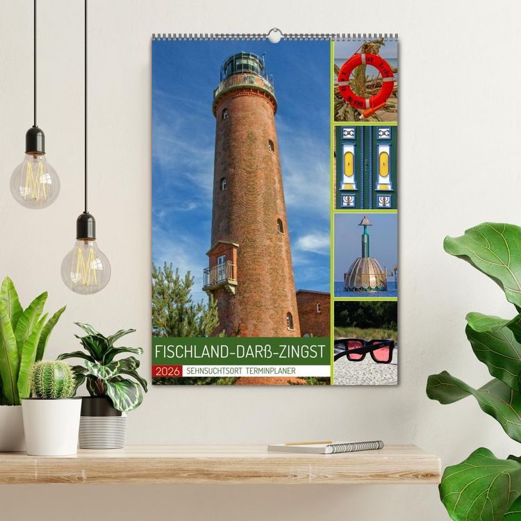 Produktbild: Sehnsuchtsort Fischland-Dar&szlig;-Zingst (Wandkalender 2026 DIN A2 hoch), CALVENDO Monatskalender