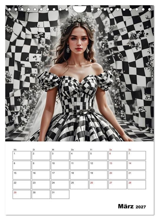 Produktbild: Schachspiel der Mode (Wandkalender 2027 DIN A4 hoch), CALVENDO Monatskalender