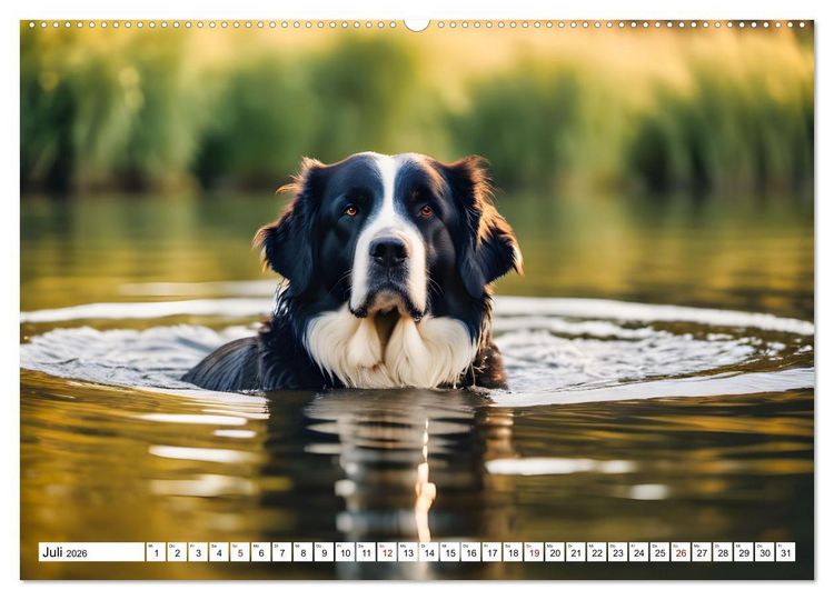 Produktbild: Begeisterte Wasserratten (hochwertiger Premium Wandkalender 2026 DIN A2 quer), Kunstdruck in Hochglanz