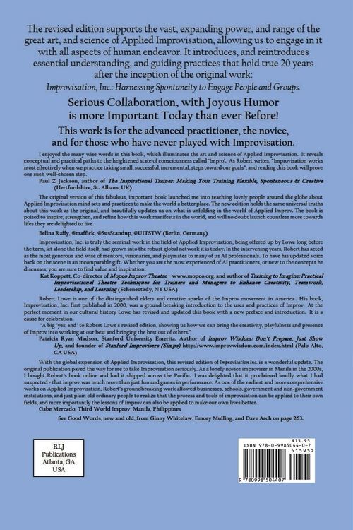Produktbild: Improvisation, Inc. Revised Edition 2017