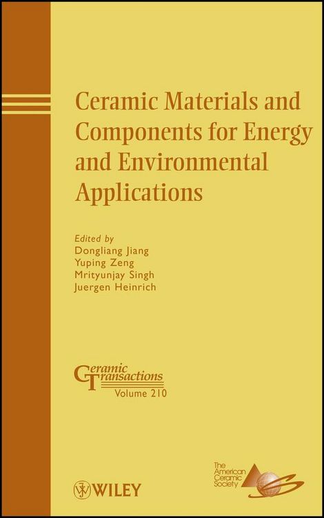 Produktbild: Ceramic Materials and Components for Energy and Environmental Applications