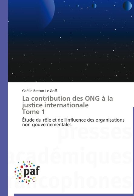 Produktbild: Breton-Le Goff, G: Contribution des ONG &agrave; la justice interna