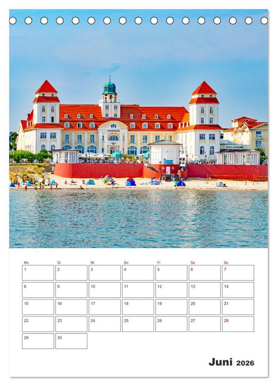 Produktbild: R&uuml;gen - Terminplaner (Tischkalender 2026 DIN A5 hoch), CALVENDO Monatskalender