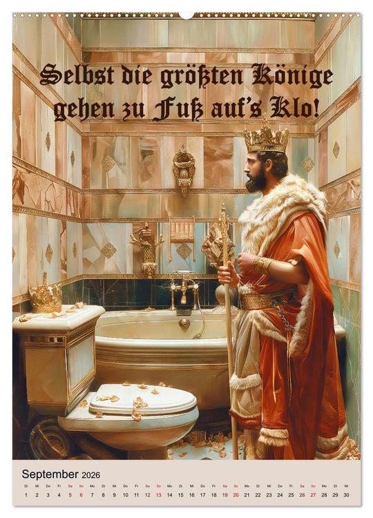 Produktbild: Klospr&uuml;che (hochwertiger Premium Wandkalender 2026 DIN A2 hoch), Kunstdruck in Hochglanz