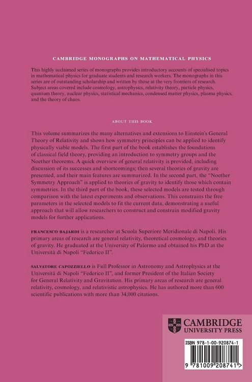 Produktbild: Noether Symmetries in Theories of Gravity