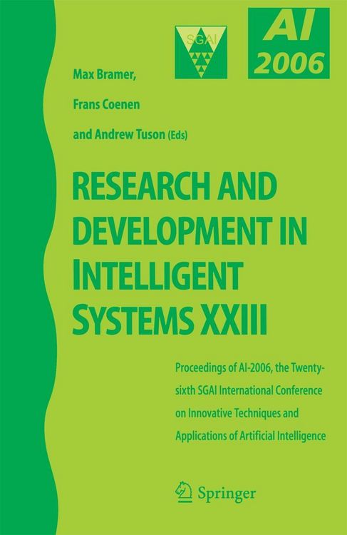 Produktbild: Research and Development in Intelligent Systems XXIII