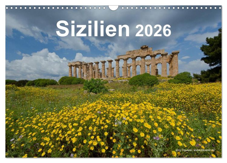 Produktbild: Sizilien 2026 (Wandkalender 2026 DIN A3 quer), CALVENDO Monatskalender