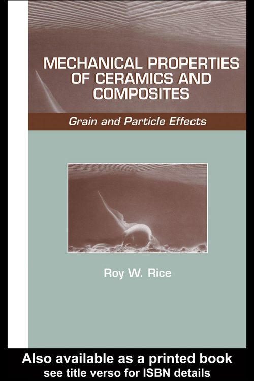 Produktbild: Mechanical Properties of Ceramics and Composites