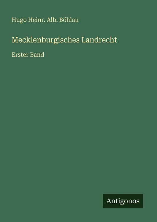 Produktbild: Mecklenburgisches Landrecht