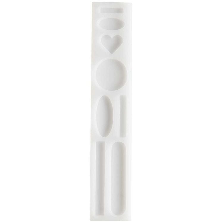 Produktbild: Silikon Gie&szlig;form Haarspangen und Broschen / Au&szlig;enma&szlig; Silikonform 4 x 21,5 cm