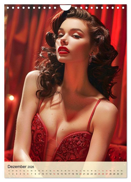 Produktbild: Burlesque. Verf&uuml;hrerische Frauen im Stil der 20er Jahre (Wandkalender 2026 DIN A4 hoch), CALVENDO Monatskalender
