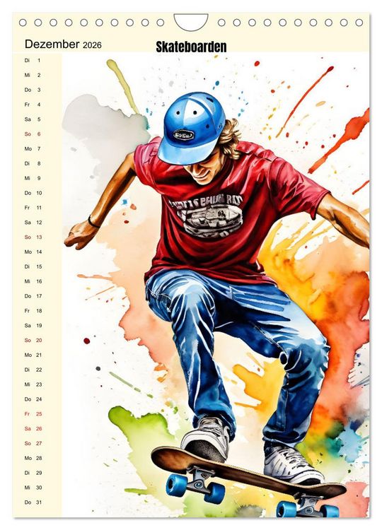 Produktbild: Attraktiver Outdoorsport (Wandkalender 2026 DIN A4 hoch), CALVENDO Monatskalender