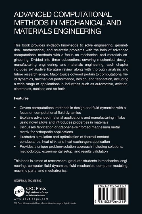 Produktbild: Advanced Computational Methods in Mechanical and Materials Engineering