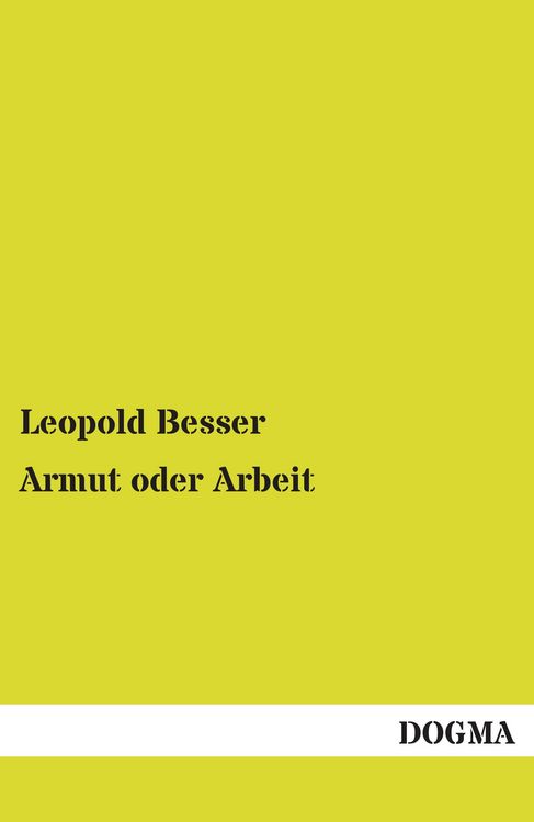 Produktbild: Armut oder Arbeit