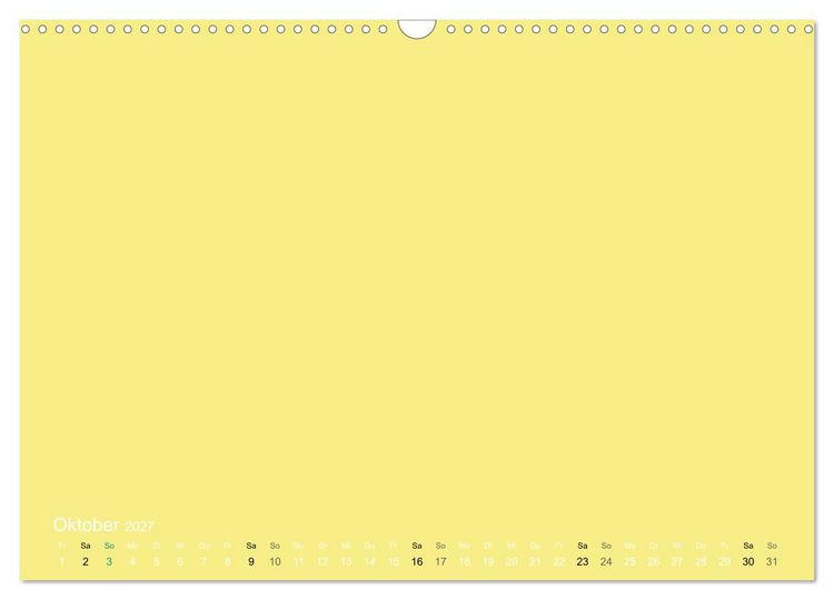 Produktbild: Bastelkalender - Gelb (Wandkalender 2027 DIN A3 quer), CALVENDO Monatskalender