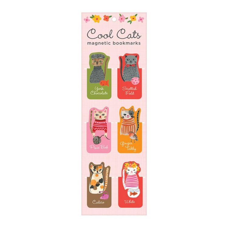 Produktbild: Cool Cats Magnetic Bookmarks