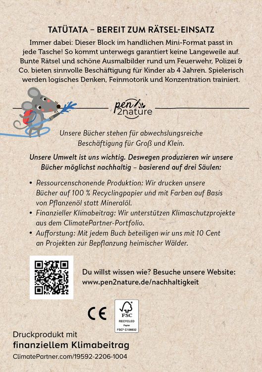 Produktbild: Mini-Mitnehm-Block R&auml;tsel-Einsatz