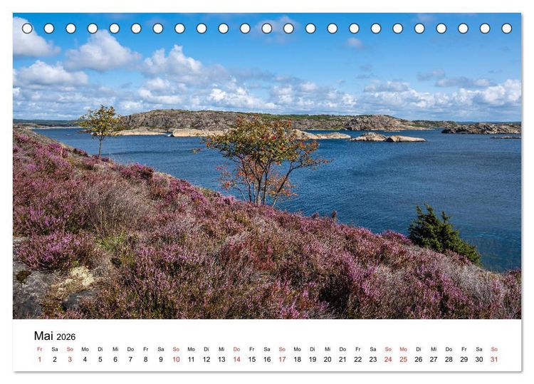 Produktbild: Westk&uuml;ste in Schweden (Tischkalender 2026 DIN A5 quer), CALVENDO Monatskalender