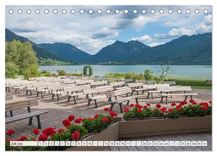 Produktbild: Schliersee-Idylle (Tischkalender 2026 DIN A5 quer), CALVENDO Monatskalender