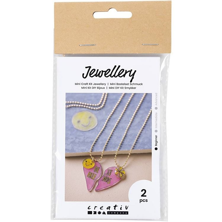Produktbild: Creativ Company DIY Sets Beads Mini Kreativ Set Schmuck, Freundschaftsketten aus Schrumpffolie, Kreativ Box
