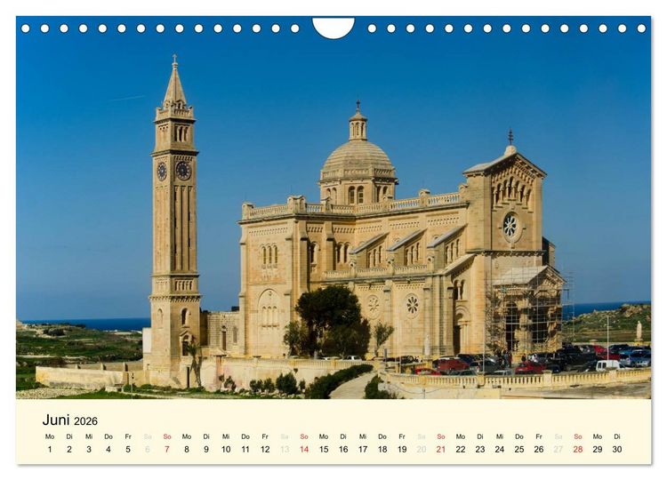 Produktbild: Malta und Gozo, Perlen im Mittelmeer (Wandkalender 2026 DIN A4 quer), CALVENDO Monatskalender