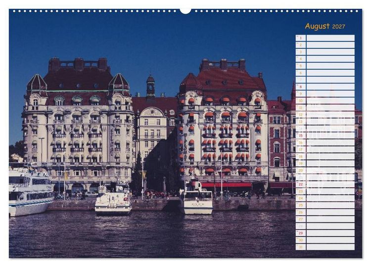 Produktbild: Stockholm - Nordische Sch&ouml;nheit (Wandkalender 2027 DIN A2 quer), CALVENDO Monatskalender