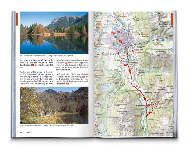 Produktbild: KOMPASS Wanderf&uuml;hrer Allg&auml;u, Allg&auml;uer Alpen, 60 Touren mit Extra-Tourenkarte