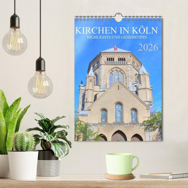 Produktbild: Kirchen in K&ouml;ln - Highlights und Geheimtipps (Wandkalender 2026 DIN A4 hoch), CALVENDO Monatskalender
