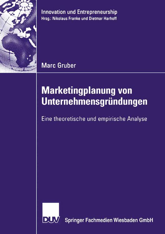 Produktbild: Marketingplanung von Unternehmensgr&uuml;ndungen