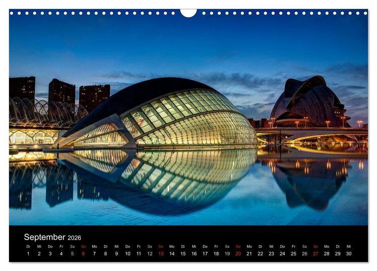 Produktbild: N&auml;chtliche St&auml;dte (Wandkalender 2026 DIN A3 quer), CALVENDO Monatskalender