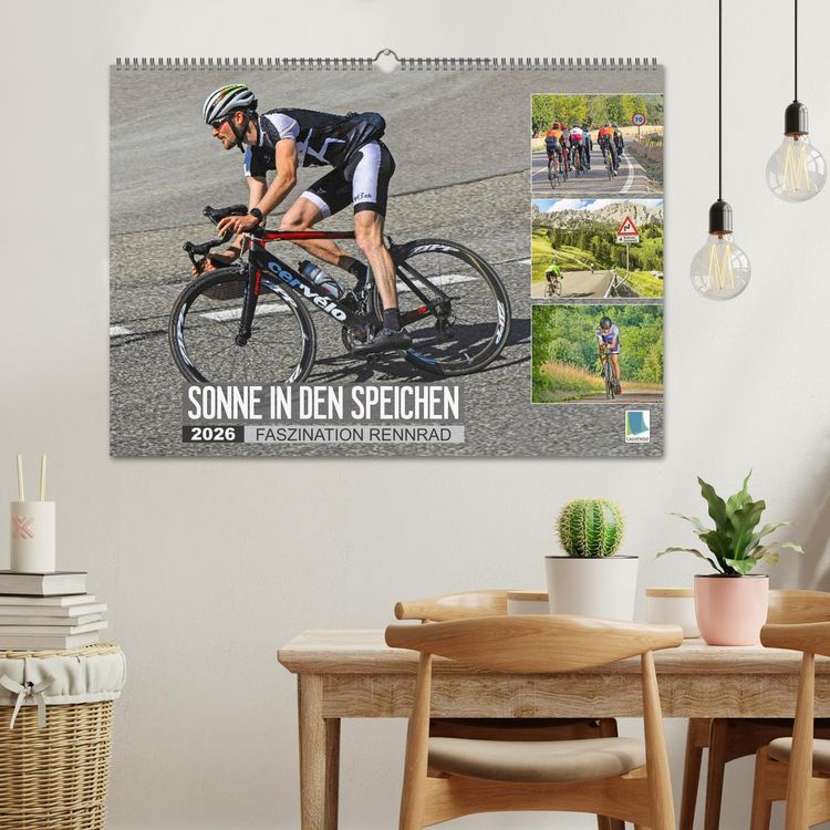Produktbild: Sonne in den Speichen - Faszination Rennrad (Wandkalender 2026 DIN A2 quer), CALVENDO Monatskalender