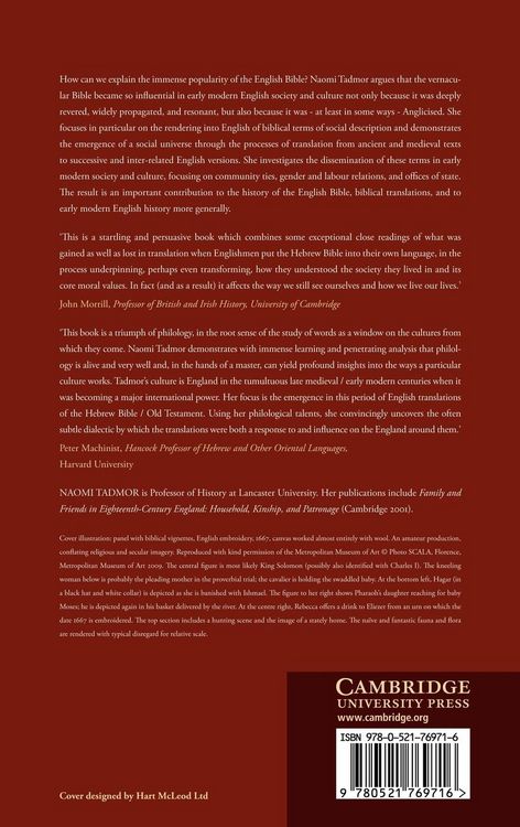 Produktbild: The Social Universe of the English Bible
