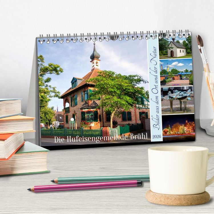 Produktbild: Die Hufeisengemeinde Br&uuml;hl (Tischkalender 2026 DIN A5 quer), CALVENDO Monatskalender
