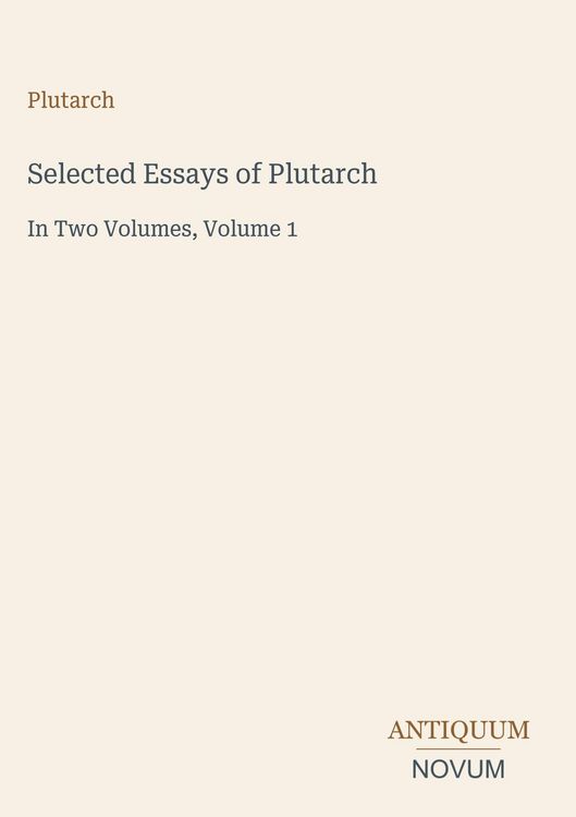 Produktbild: Selected Essays of Plutarch