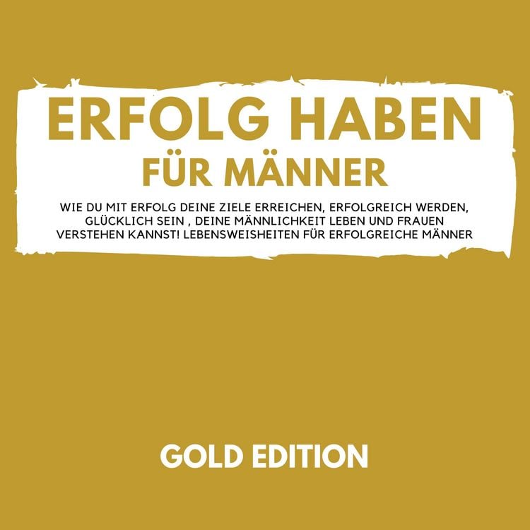 Produktbild: Erfolg Haben f&uuml;r M&auml;nner Gold Edition