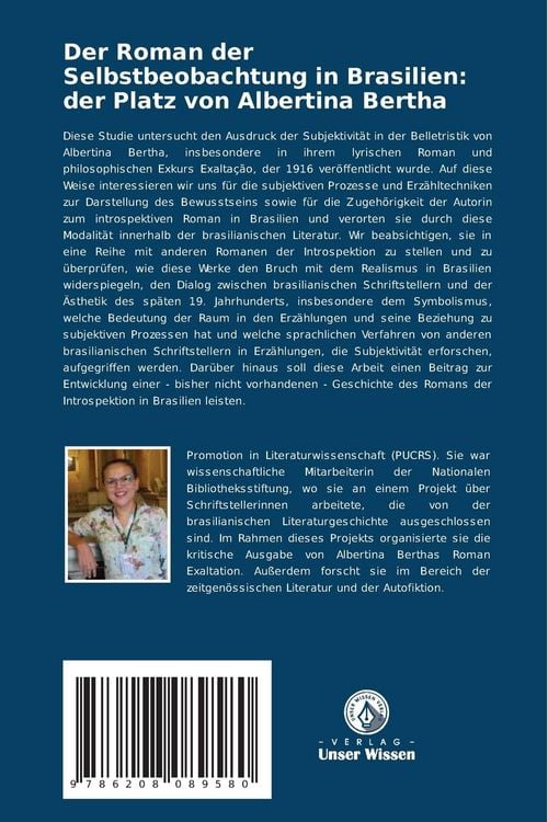 Produktbild: Der Roman der Selbstbeobachtung in Brasilien: der Platz von Albertina Bertha