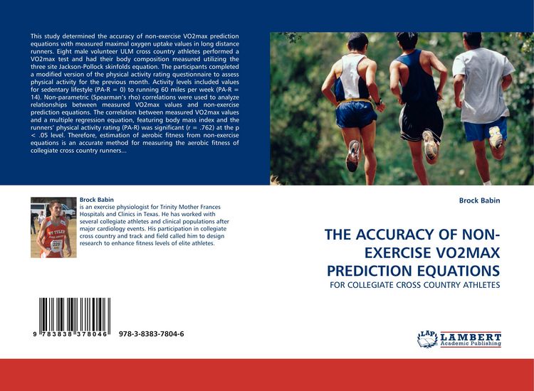 Produktbild: The Accuracy Of Non-Exercise Vo2max Prediction Equations