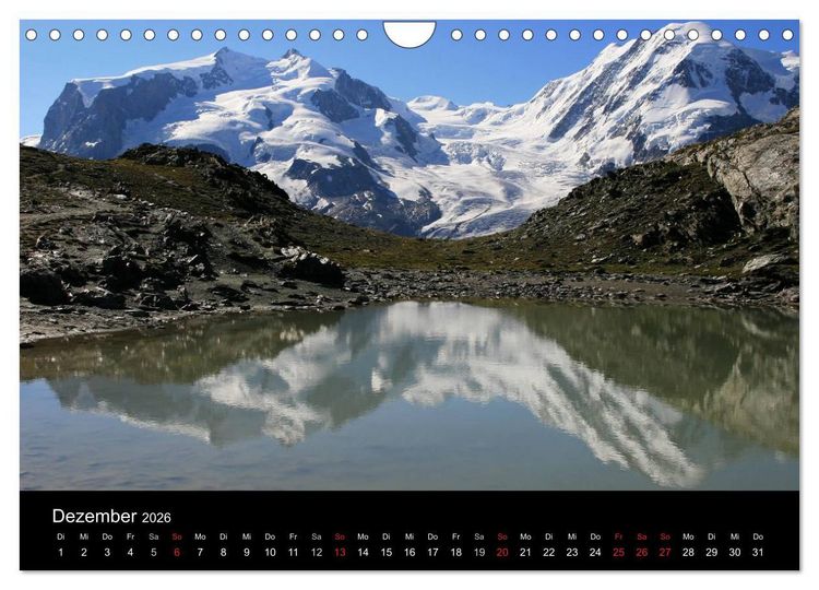 Produktbild: Zauber der Berge Zermatt und das Matterhorn (Wandkalender 2026 DIN A4 quer), CALVENDO Monatskalender