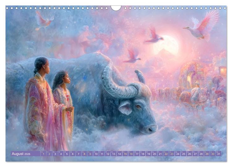 Produktbild: Paradiesische Welt - Fantasiewerke (Wandkalender 2026 DIN A3 quer), CALVENDO Monatskalender