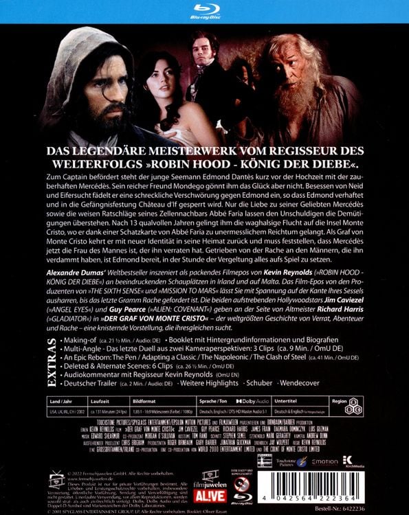 Produktbild: Monte Cristo - Der Graf von Monte Christo (2002) (Filmjuwelen)