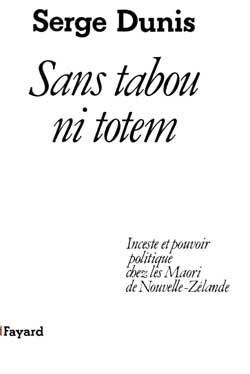 Produktbild: Sans tabou ni totem