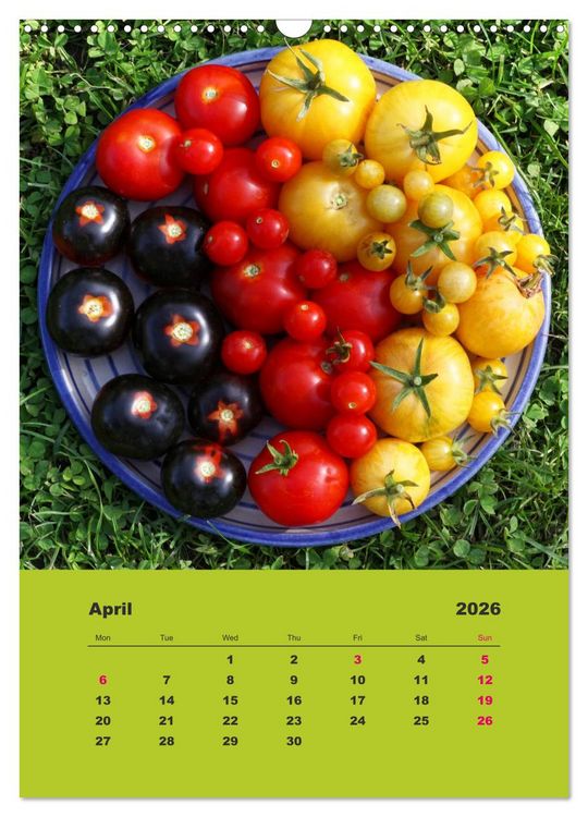 Produktbild: Organic Tomatoes (Wall Calendar 2026 DIN A3 portrait), CALVENDO 12 Month Wall Calendar